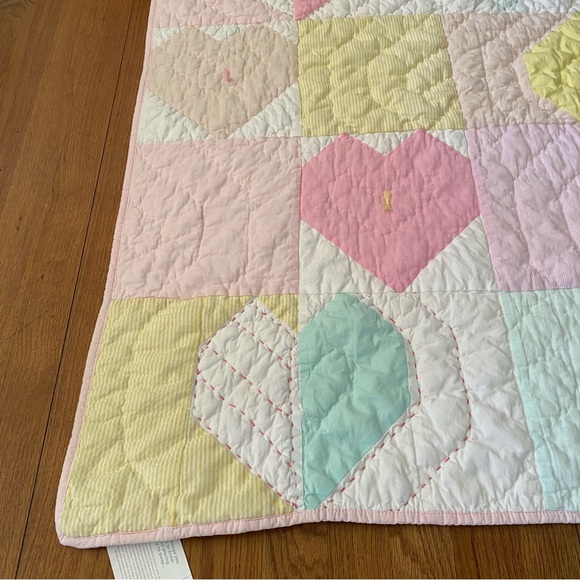 Pottery Barn Heart Patchwork Baby- Toddler Quilted - Picture 3 of 9